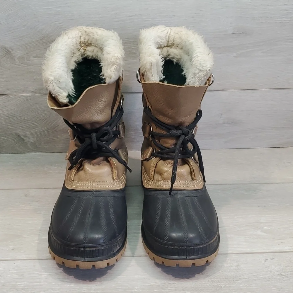 Sorel Mens Insulated Lined Outdoor Duck Rubber Mid calf boots shoes sz 7